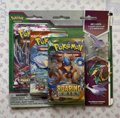 Pokemon TCG - XY Mega Evolution 3-Booster Blister Pack - Mega Latios Pin - Image 1 of 4