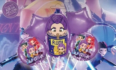 Globos Huntrix K Pop Demon Hunters  Foto 1 de 4