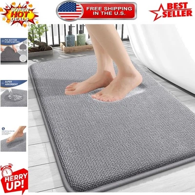 Alfombra de baño gruesa de espuma viscoelástica 30x20 - Suavidad de lujo y comodidad de secado rápido Foto 1 de 4