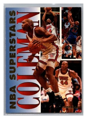 Fleer NBA 1993-94 SUPERESTRELLAS DERRICK COLEMAN #3 Foto 1 de 2