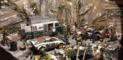lancia stratos scala 1/43diorama - Immagine 1 di 4