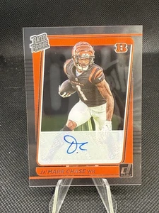 Jamarr Chase 2021 Clearly Donruss Rated Rookie - Acetate Rookie Auto #63 RC - Picture 1 of 2