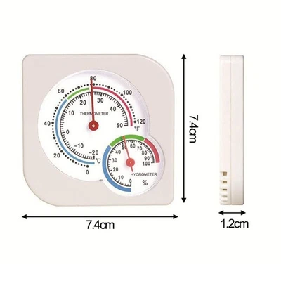 Indoor Outdoor Mechanical Thermometer and Hygrometer for Climate Measurement - Image 1 of 4