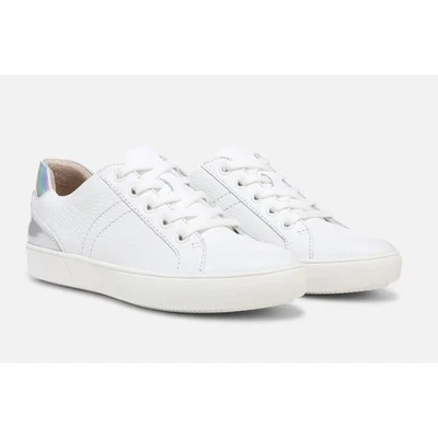 Zapatillas Naturalizer Morrison Cuero Metálico 7.5 Blanco Con Cordones Cómodas Viaje Foto 1 de 4