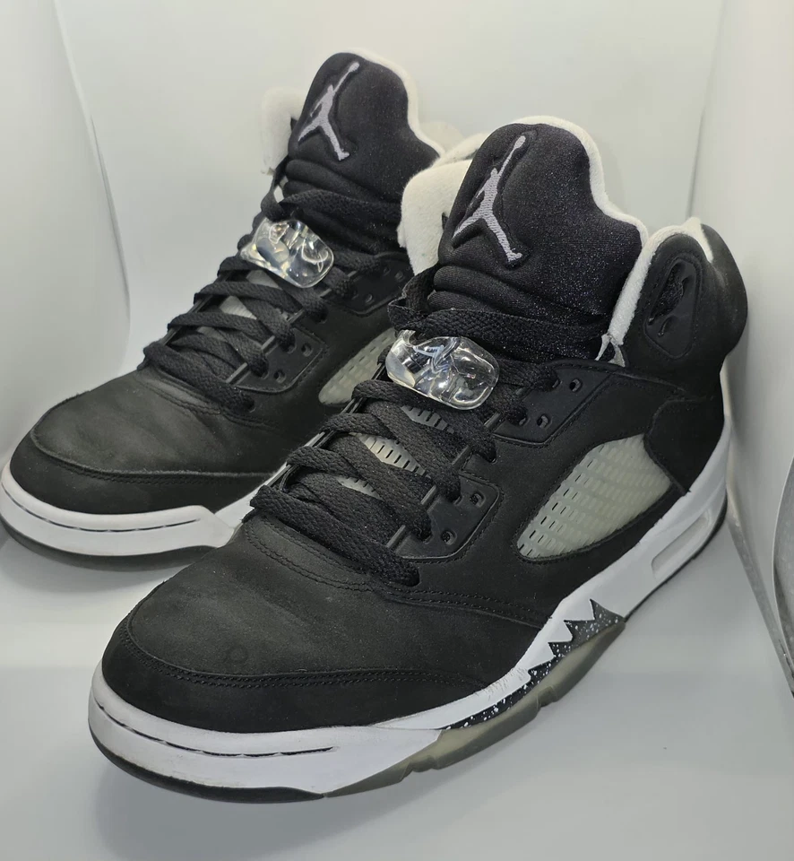 Air Jordan 5 Retro Oreo Hombres 8.5 Negro Cool Grey White CT4838 011 Lanzado 2021 Foto 1 de 4