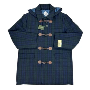 Lauren by Ralph Lauren Blackwatch Plaid Toggle Wool Overcoat - Size: XXL - - Picture 1 of 8