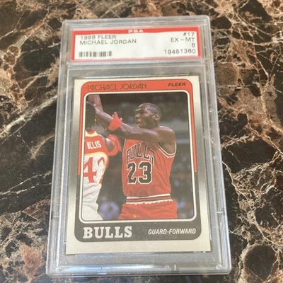 Fleer Michael Jordan 1988 #17 PSA 6 Foto 1 de 4