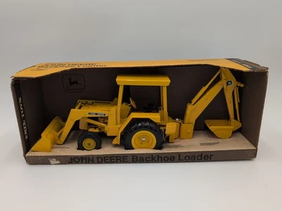 Retroexcavadora John Deere 1/16 Ertl juguete en caja juguete de construcción #2 Foto 1 de 4