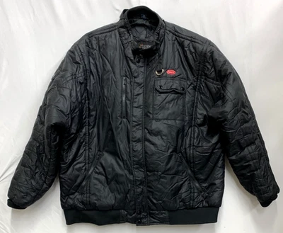 De colección Peterbilt Trucker Para hombres 4 XL Negro Punto de Giro Cremallera Completa Puffer Negro Foto 1 de 4
