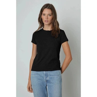 Velvet Sierra Vintage Slub Crew Neck Tee - Black NWT Size (XS) X-Small - Image 1 of 4