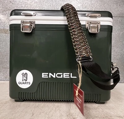 Engel 19 Qt Cooler Dry Box, British Racing verde y blanco. Foto 1 de 4