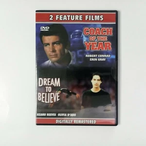 2 Movies: Dream to Believe (Flying) & Coach of the Year. (DVD) Robert Conrad NEW - Picture 1 of 2