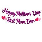 Joyeuse fête des mères meilleure maman de tous les temps bannière cœur fleur amour couronne fête à thème 