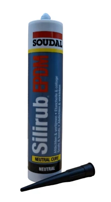 Soudal Silirub EPDM Folienkleber Neutraler Dichtstoff 300ml Fugendichtstoff NEU - Bild 1 von 4