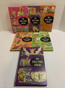 * Vintage 1963 The Bible Story Library Illustrated HC Books Vol-2,3,4,5,6,8 - Foto 1 di 18