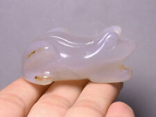6CM Old Chinese Hongshan Culture Agate Carving common pond frog Pendant