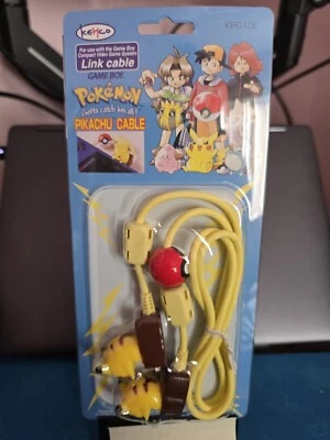Kemco Pokemon Pikachu Cavo di collegamento Vintage Nintendo Gameboy Pocket Color da collezione - Immagine 1 di 4