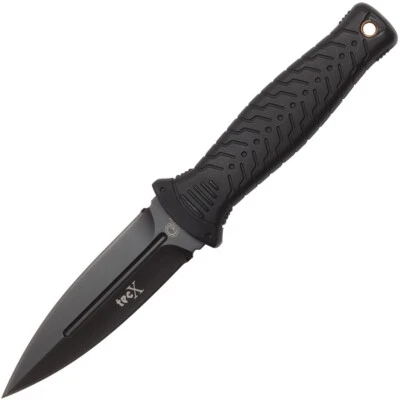 Case Cutlery Harley Davidson Tec X Black Handle Fixed Dagger Blade Knife 52162 - Image 1 of 4