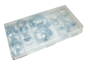 UNIVERSAL 26PC HOSE CLAMP KIT - 6 POPULAR SIZES!!! - W026-6 - Picture 1 of 1