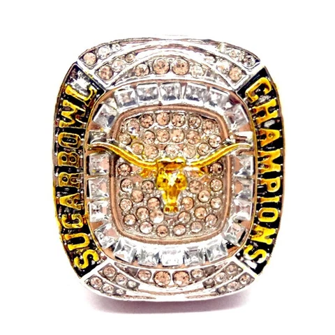 2018 Texas Longhorns Sam Ehlinger Sugar Bowl College Champions Gold Ring Cover