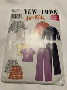 New Look Patrón 6123 Niños Falda Pantalones Top Chaqueta Camisa TALLA 2-7 SIN CORTAR - Imagen 1 de 1