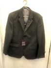 Brook Taverner Men Grey Charcoal Alpha Classic Fit Suit Jacket 40S Trousers 34S