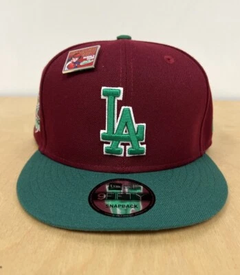 New Era 9Fifty LA Dodgers MLB x Big League Masticar Fresa SnapBack Sombrero Nuevo con Etiquetas Foto 1 de 4
