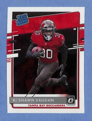 2020 Donruss Optic Ke'Shawn Vaughn #186 Rookie RC Tampa Bay Buccaneers - Image 1 of 2