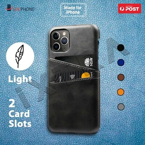 Leather Case Wallet Card Holder Shockproof Cover For iPhone 13/12/11/Pro/Max - Picture 1 of 19