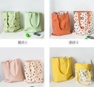 Einkaufstasche Einkaufsbeutel aus Baumwolle Doppelseitig verwendbar - Bild 1 von 13