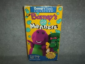 Barney - Barneys Best Manners (VHS, 1993) - Picture 1 of 9