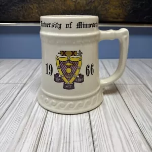 Vintage 1966 Sigma Alpha University Of Minnesota Stein Mug Cup Balfour Ceramic - Picture 1 of 6