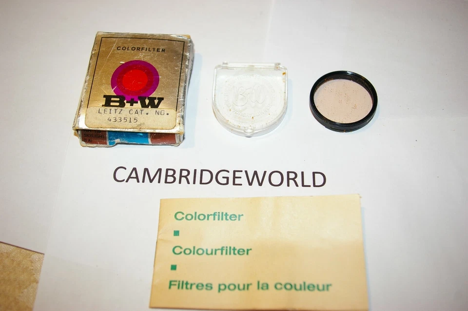  Minox Skylight filter for  Minox EL NEW  B+W BRAND with INSTRUCTION MANUAL - Image 1 of 1