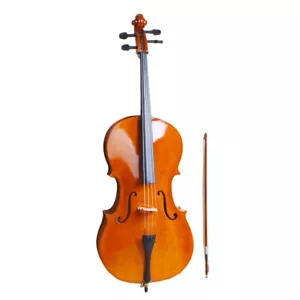 Bolsa de violonchelo 4/4 arco colofonia puente accesorios naturales para violonchelistas - Imagen 1 de 12
