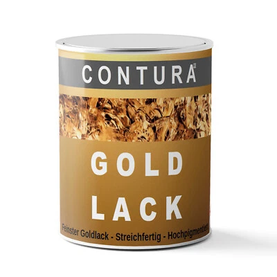Goldlack Goldfarbe Holz Metall Lack Möbellack Bilderrahmen Effektlack Blattgold - Bild 1 von 4