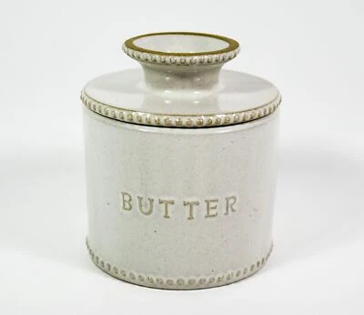 "Frasco de mantequilla de gres magnolia con tapa de vajilla de campana 4""" Foto 1 de 4