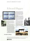 PANNEAU DE TIMBRE COMMÉMORATIF USPS #879 EDWARD HOPPER