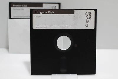 Adobe Type Library - Disquetes de 5 1/4" - Adobe Systems, 1990 Foto 1 de 4