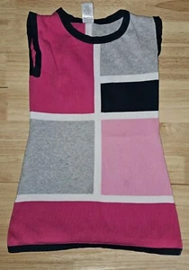 Niñas Suéter Vestido Sin Mangas Gymboree Talla 6 Patrón Geométrico 100% Algodón - Imagen 1 de 4