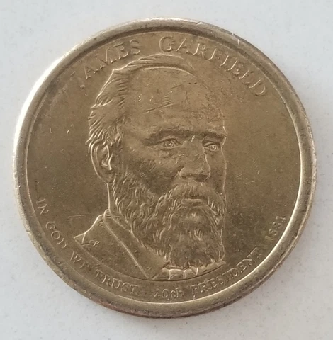 JAMES GARFIELD 2011 DOLLAR Coin 1881 Circulated Cover