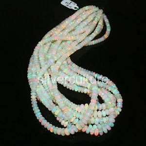 Bestseller Top Qualität Rondell Opal Perlen Handarbeit Silber Vintage Schmuck 573 - Bild 1 von 2