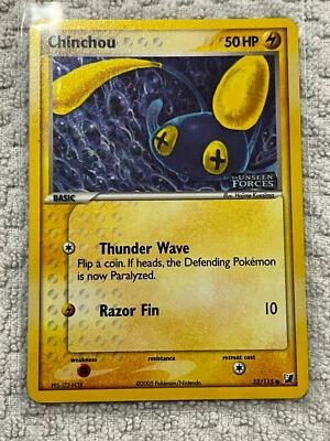 STAMPED HOLO Chinchou - Unseen Forces (UF) - Image 1 of 2