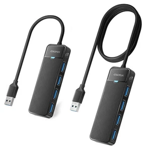 USB 3.0 Hub 4 Ports Splitter Adapter Verteiler für PC Laptop MacBook Super Speed - Bild 1 von 26