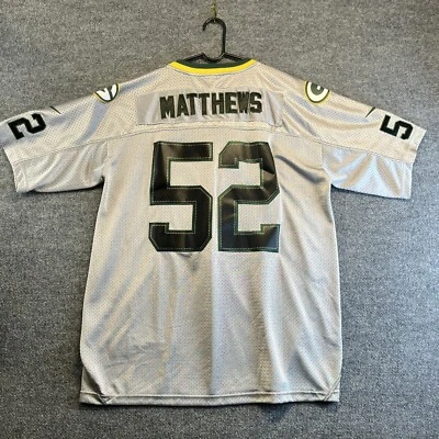 Camiseta Clay Mathews Hombre 48 Gris Green Bay Packers Nike on Field #52 NFL Foto 1 de 4
