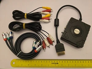 MICROSOFT XBOX ORIGINAL COMPONENT HD TV ADAPTER BOX AV CABLE LEAD SVideo Optical - Picture 1 of 8