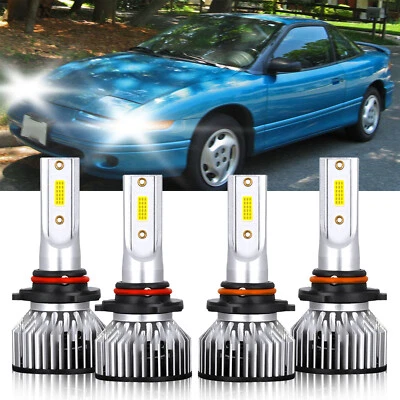 Kit de bombillas LED de haz alto bajo para Saturn SC1 1993-2002 4X 9005 9006 Foto 1 de 4