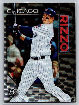 2020 Bowman Platinum #23 Anthony Rizzo Ice 10a - Image 1 of 2