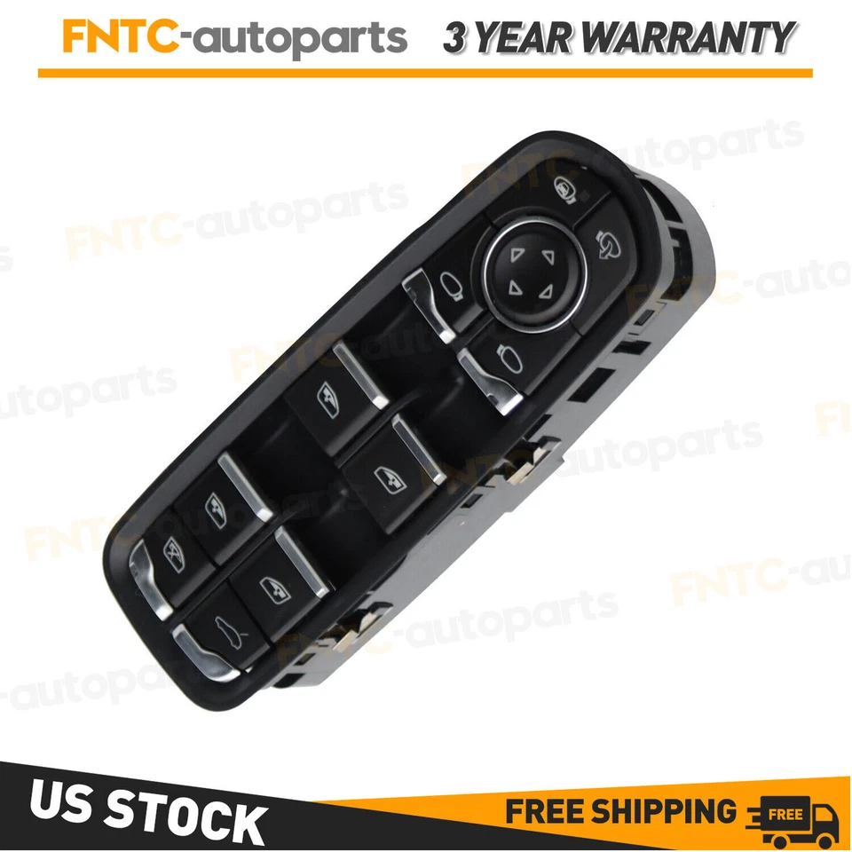 7PP959858AEDML Driver Side Window Switch For 2011-2018 Porsche Panamera Cayenne Foto 1 de 4