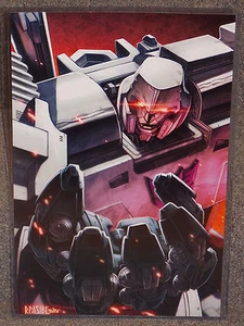 Transformers Megatron Hochglanzdruck 11 x 17 Zoll Hartplastikhülle - Bild 1 von 1