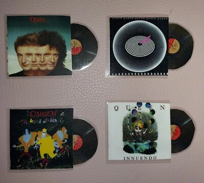 Queen  miniature Mini LP  4 x NOT PLAYABLE Albums - Image 1 of 2